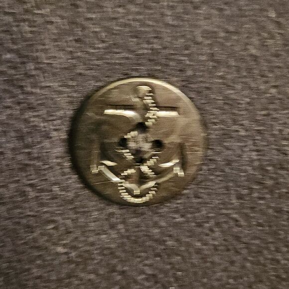 Eddie Bauer Women's Black Wool Coat w/ Anchor Buttons Size M - Picture 4 of 9